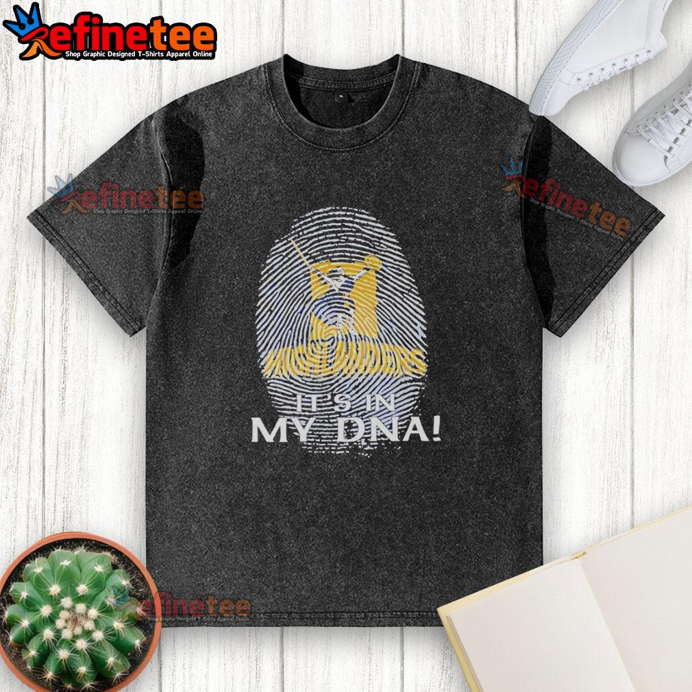 original-highlanders-rugby-club-2026-its-in-my-dna-finger-print-washed-t-shirt Alt Text: Original Highlanders Rugby Club 2026 It's In My DNA finger print graphic on a washed t-shirt, showcasing team spirit.