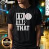 Alt Text: Original I'D Tap That Baseball Graphic T-Shirt featuring a playful baseball design, perfect for sports enthusiasts.