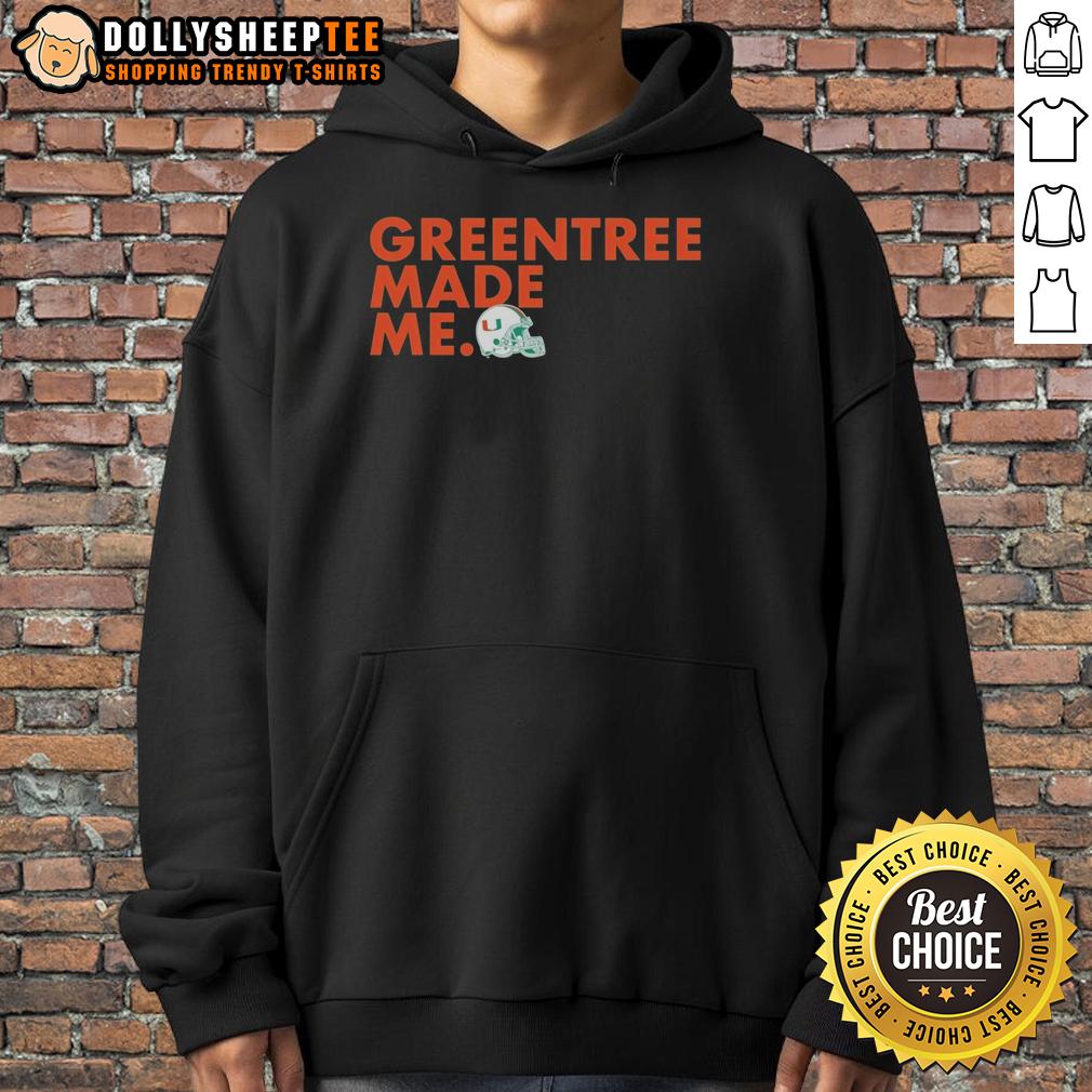 Original Miami Hurricanes Women'S Greentree Made Me Hoodie Alt Text: Original Miami Hurricanes Women's Greentree Made Me Hoodie in vibrant colors, perfect for game day and casual wear.