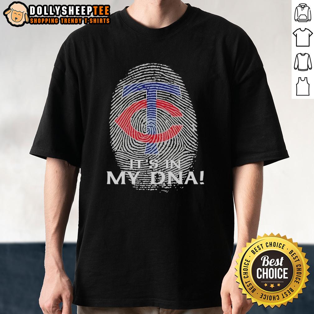 Original Minnesota Twins Baseball It'S In My Dna Fingerprint T Shirt Original Minnesota Twins Baseball 'It's In My DNA' Fingerprint T-Shirt showcasing team pride and unique design.