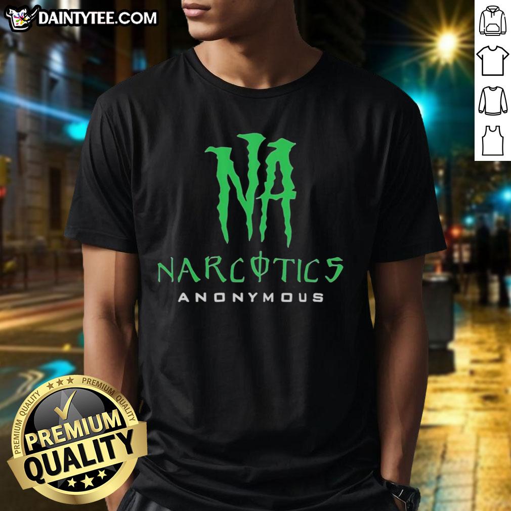 original-narcotics-anonymous-logo-t-shirt-1 Original Narcotics Anonymous Logo T-Shirt featuring the NA symbol on a stylish black fabric, perfect for recovery support.