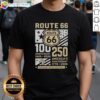 Original New Orleans Saints Route 66 100th Anniversary T-Shirt, celebrating 1926-2026 and America's 250th Anniversary.