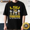 Alt Text: Original Peanuts Characters X LSU Tigers NBA Forever Not Just When We Win T-Shirt design featuring iconic characters.
