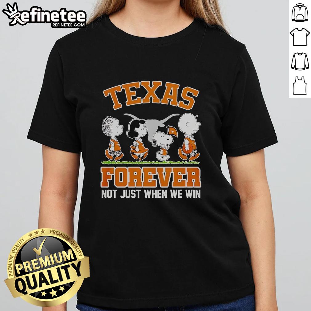 original-peanuts-characters-x-texas-longhorns-nba-forever-not-just-when-we-win-ladies-tee Original Peanuts characters celebrate Texas Longhorns with 'NBA Forever' ladies tee, perfect for fans and casual wear.