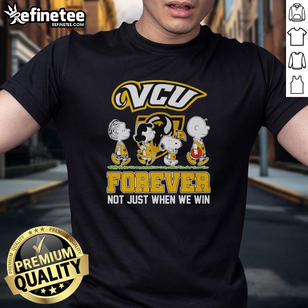 original-peanuts-characters-x-vcu-rams-nba-forever-not-just-when-we-win-t-shirt-1 Alt Text: Original Peanuts Characters X VCU Rams NBA Forever T-Shirt featuring iconic characters and team spirit design.