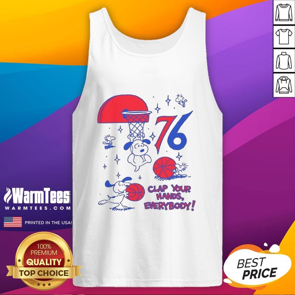 original-philadelphia-76ers-x-snoopy-and-woodstock-clap-your-hands-everybody-tank-top Original Philadelphia 76ers X Snoopy and Woodstock 'Clap Your Hands Everybody' tank top featuring vibrant graphics.