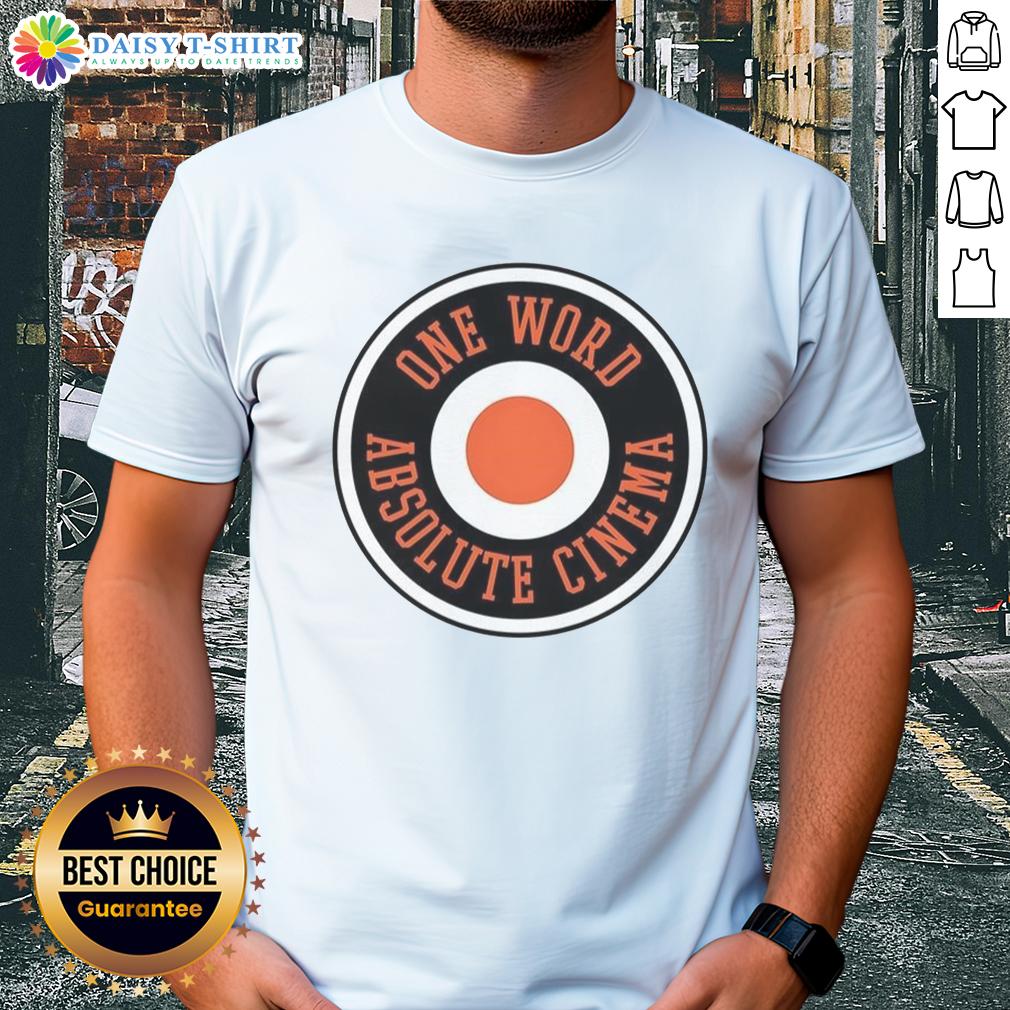 Original Philadelphia Flyers One World Absolute Cinema T Shirt Original Philadelphia Flyers One World Absolute Cinema T-Shirt featuring bold team logo and vibrant colors.