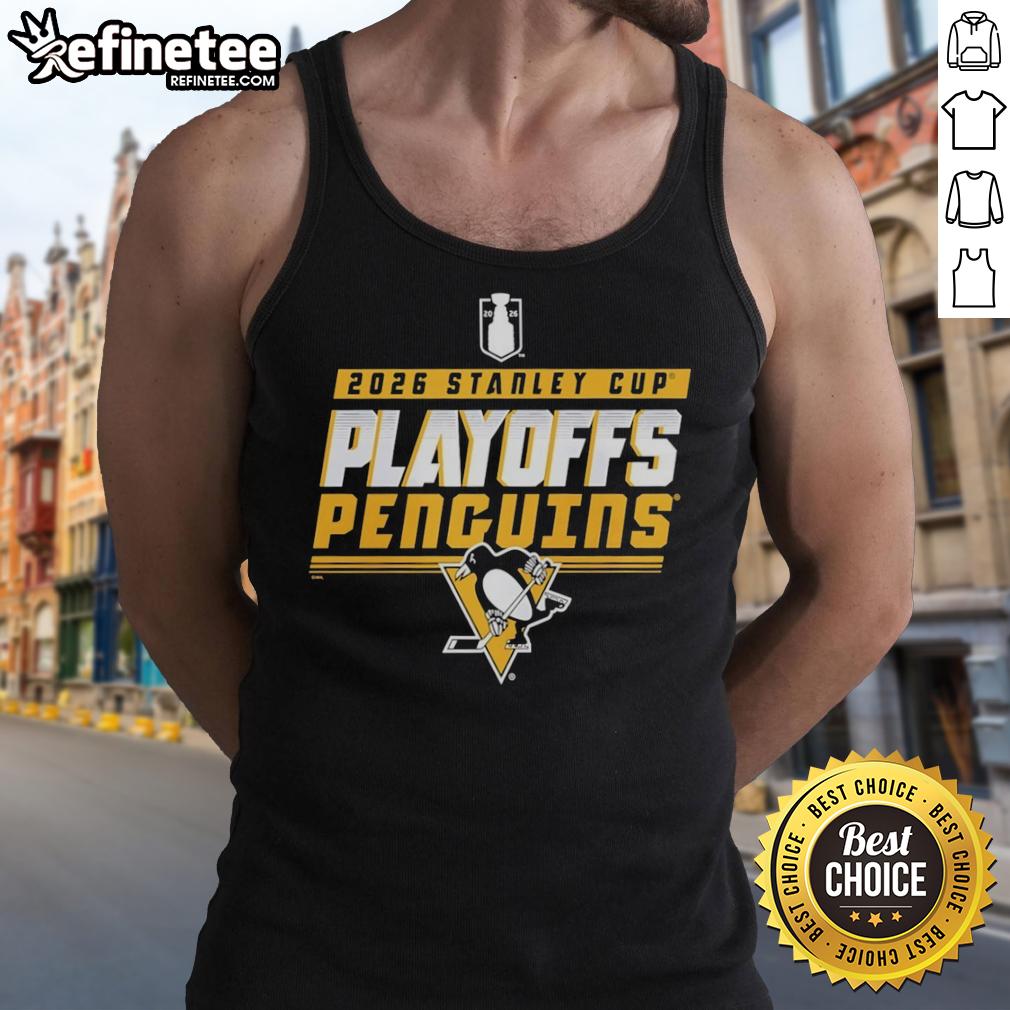 original-pittsburgh-penguins-ice-hockey-2026-stanley-cup-playoffs-logo-tank-top 2026 Stanley Cup Playoffs logo tank top featuring the original Pittsburgh Penguins ice hockey design.