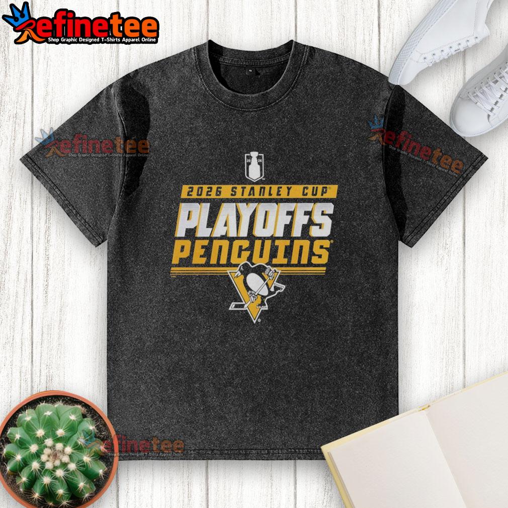 original-pittsburgh-penguins-ice-hockey-2026-stanley-cup-playoffs-logo-washed-t-shirt Alt Text: Original Pittsburgh Penguins Ice Hockey 2026 Stanley Cup Playoffs logo on a washed t-shirt for fans.