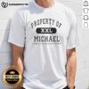 Original Property Of Xxl Michael T-Shirt featuring bold graphic design and vibrant colors, perfect for casual wear.