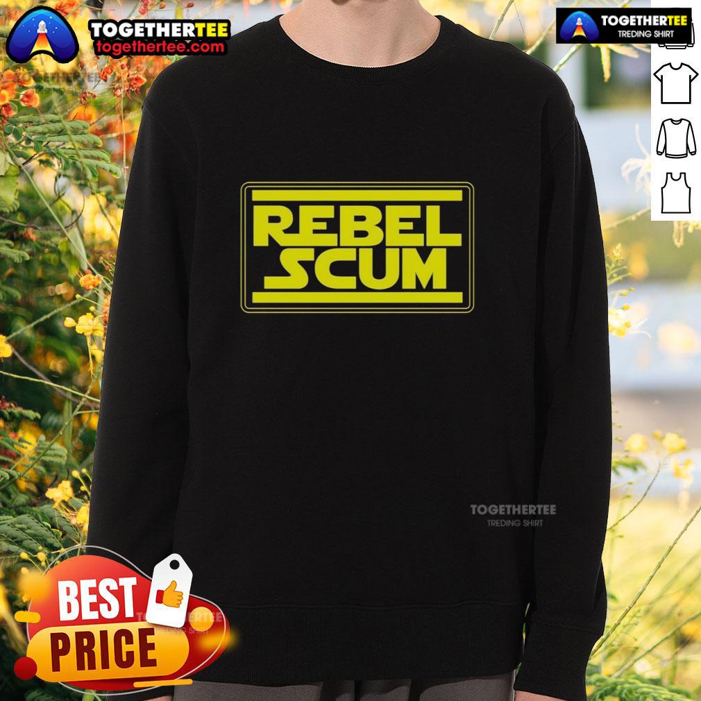 Original Rebel Scum Inspired By Star War Logo Sweatshirt Original Rebel Scum Inspired by Star Wars Logo Sweatshirt featuring bold graphics and a stylish design for fans.