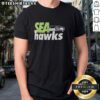 Original Seattle Seahawks Football Logo Basic T-Shirt featuring the iconic team logo on a stylish design.