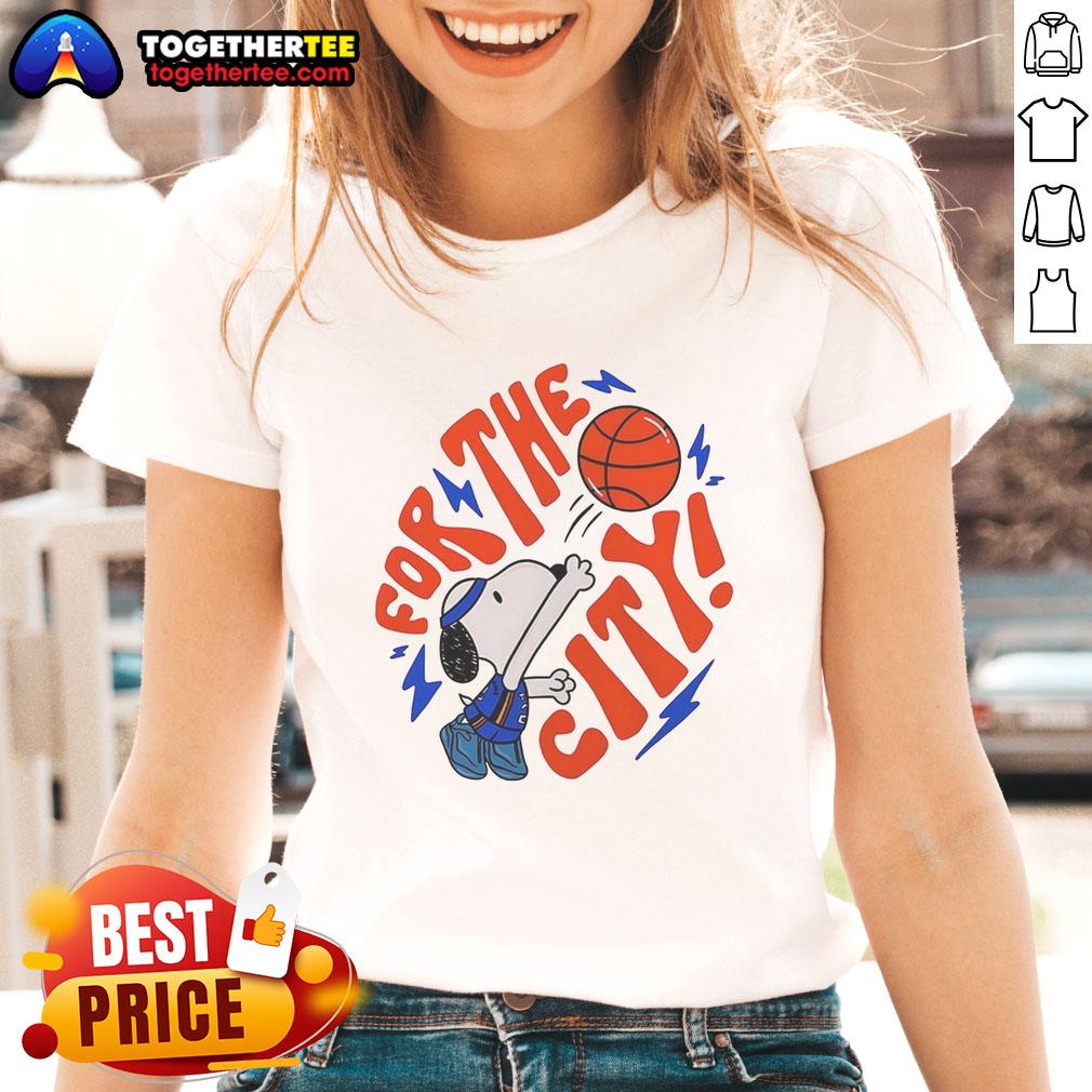 Original Snoopy Gilgeous Alexander For The City Oklahoma City Thunder Nba Ladies-Tee Alt Text: Original Snoopy Gilgeous-Alexander Oklahoma City Thunder NBA ladies tee, featuring a vibrant design and comfortable fit.