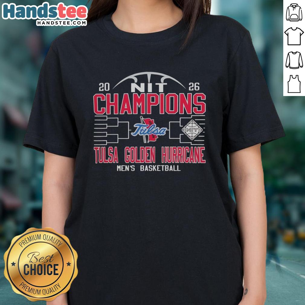 original-tulsa-golden-hurricane-mens-basketball-nit-champions-2026-ladies-tee Alt Text: Original Tulsa Golden Hurricane Men's Basketball NIT Champions 2026 ladies tee featuring team logo and vibrant design.