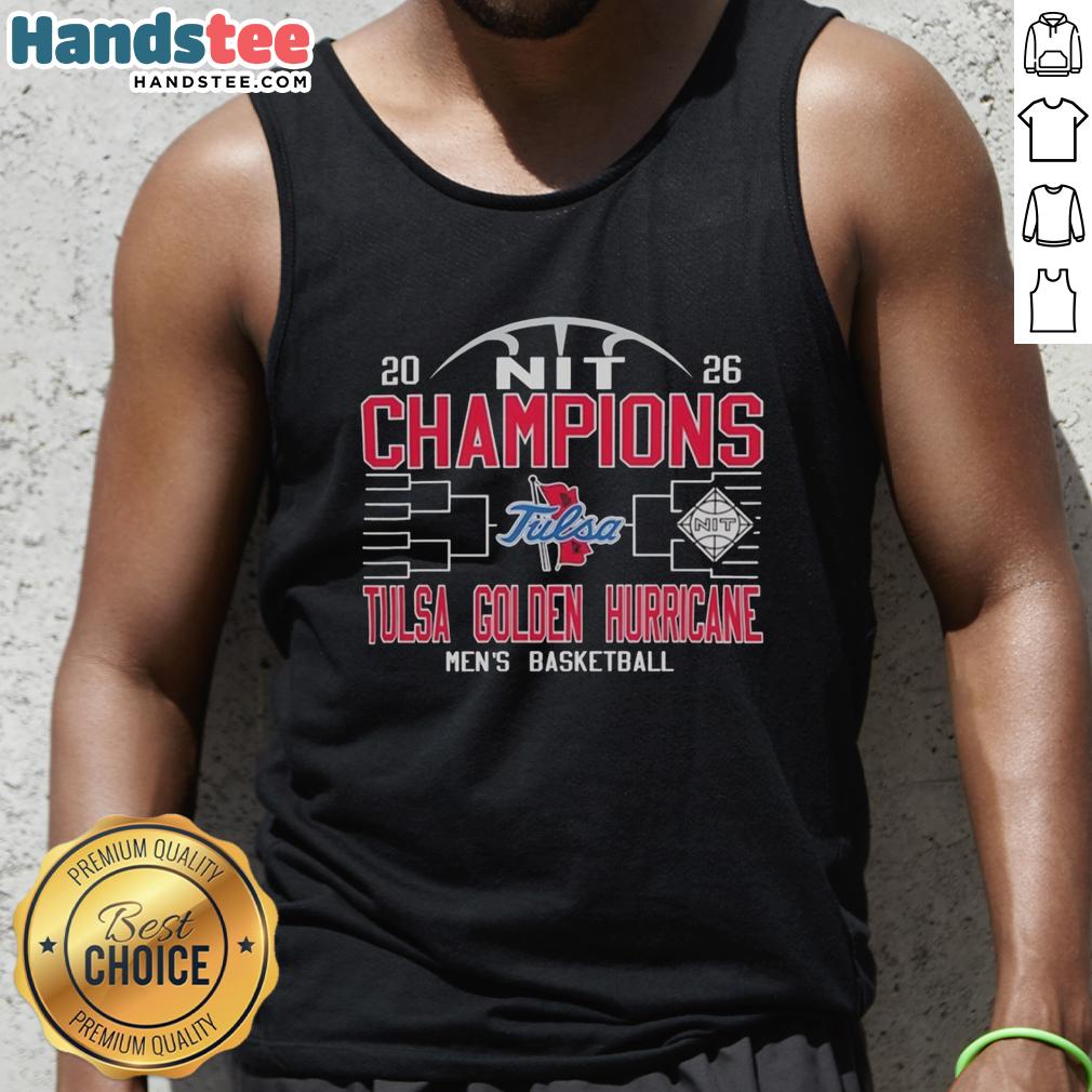 original-tulsa-golden-hurricane-mens-basketball-nit-champions-2026-tank-top Original Tulsa Golden Hurricane Men's Basketball NIT Champions 2026 tank top featuring vibrant team colors and logo.