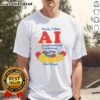 Alt Text: Original Yeah I Like Ai Aggressively Ingesting Hot Dogs T-Shirt featuring a fun graphic design and vibrant colors.