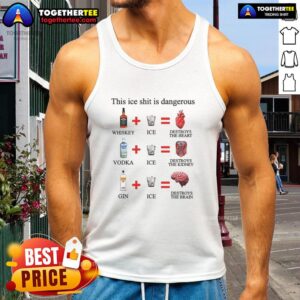 Top-This-Ice-Shit-Is-Dangerous-Alcohol tank top featuring bold graphic design and vibrant colors for summer parties.