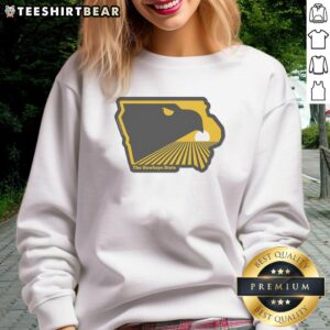 Premium Iowa sweatshirt featuring The Hawkeye State design, perfect for showing off your Iowa pride in style.