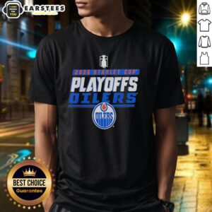 Awesome Edmonton Oilers NHL Stanley Cup Playoffs 2026 retro t-shirt featuring team colors and logo, perfect for fans.