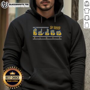 Nice St. Louis Cardinals Blues Fingers Hoodie showcasing vibrant team colors and logo, perfect for fans.