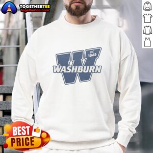 Premium Washburn Est 1865 vintage sweatshirt featuring a classic design and soft fabric, perfect for casual wear.