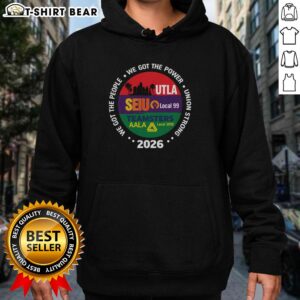 Pretty Utla Seiu Aala Labor Movement Hoodie showcasing vibrant design promoting labor rights and unity.