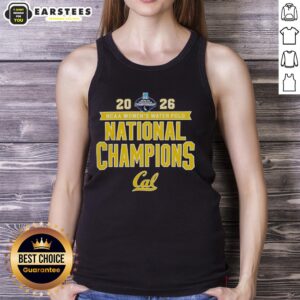 Cal Golden Bears victory tank top celebrating the 2026 NCAA Women's Water Polo National Champs. Stylish and sporty design.