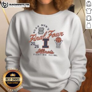 Illinois Fighting Illini 2026 NCAA Men's Final Four sweatshirt in vibrant colors, perfect for fans and supporters.