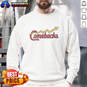 Awesome St. Louis Cardinals Comebacks Sweatshirt featuring team logo and vibrant colors for fans and sports enthusiasts.
