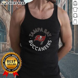 Stylish Awesome Tampa Bay Buccaneers Circle Tank Top featuring team logo, perfect for game day and summer outings.