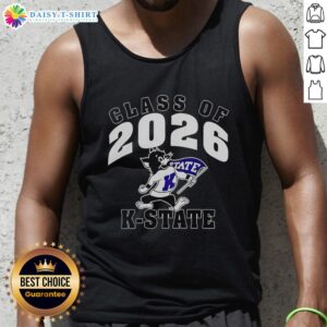 Good NCAA K-State Wildcats Class of 2026 tank top, featuring bold school colors and logo for proud fans and students.