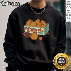 Official Chicken Nuggets Bawk sweatshirt featuring a fun chicken design, perfect for nugget lovers and cozy wear.