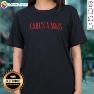 Top Carls A Mess Summer House Ladies Tee featuring a fun graphic design perfect for summer outings and casual wear.