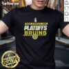 Alt Text: Premium Boston Bruins NHL 2026 Stanley Cup Playoffs T-Shirt featuring team logo and playoff graphics on a black background.