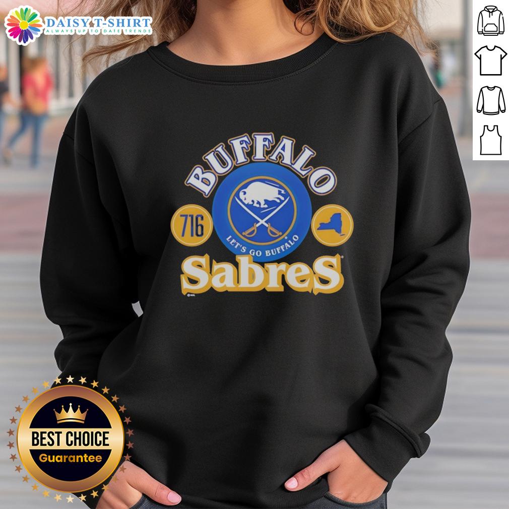 Premium Buffalo Sabres Ice Hockey Et'S Go Buffalo 716 Sweatshirt Premium Buffalo Sabres Ice Hockey sweatshirt featuring 'Go Buffalo 716' design, perfect for fans to show support.