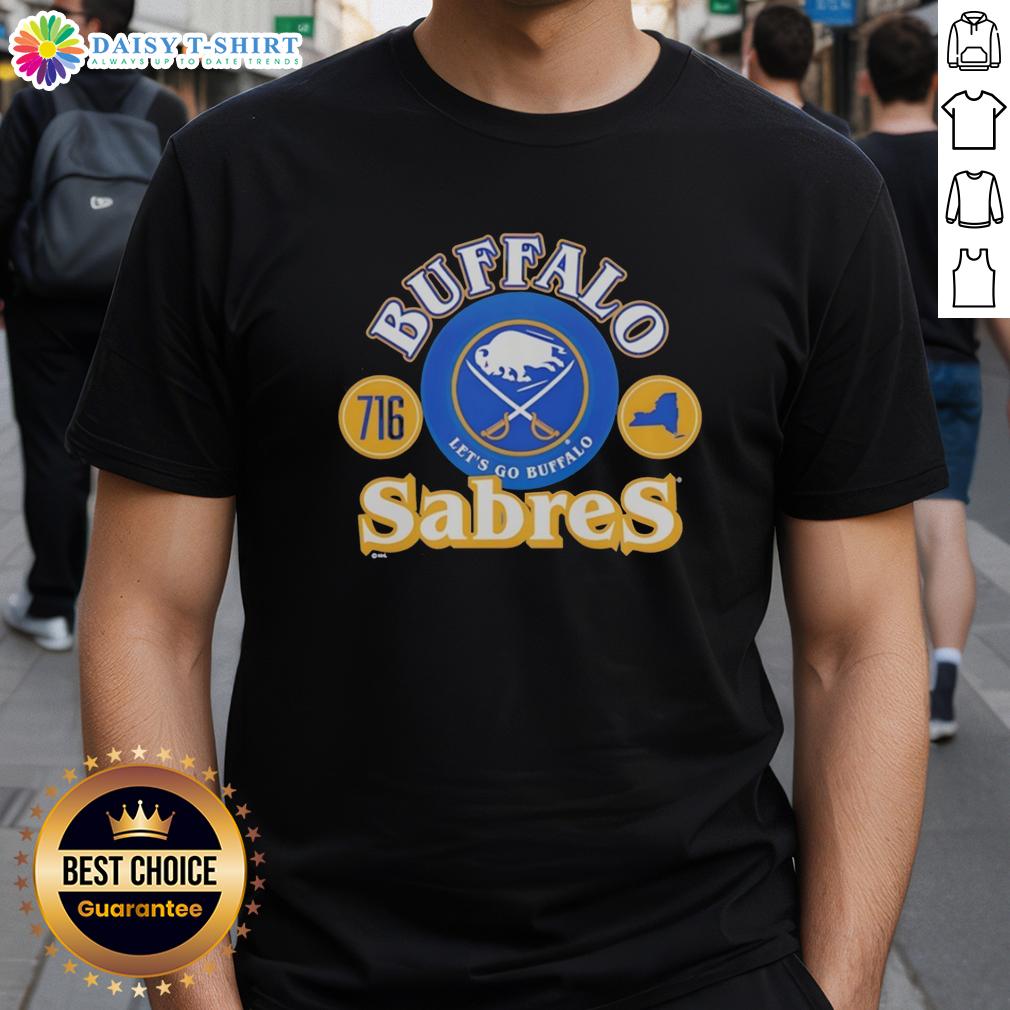 Premium Buffalo Sabres Ice Hockey Et'S Go Buffalo 716 T Shirt Alt Text: Premium Buffalo Sabres Ice Hockey Et'S Go Buffalo 716 T-Shirt featuring team colors and logo, perfect for fans.