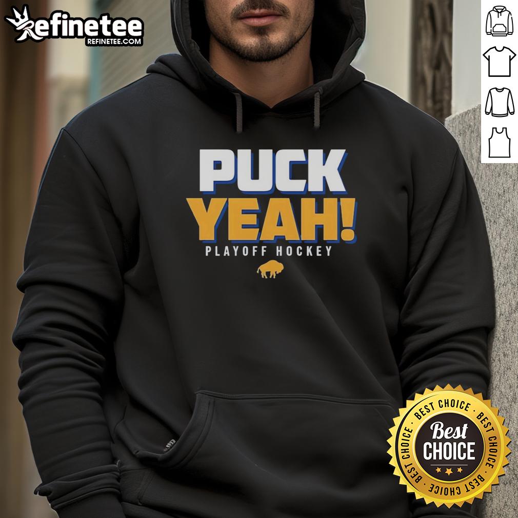 premium-buffalo-sabres-puck-yeah-playoffs-hockey-2026-logo-hoodie Premium Buffalo Sabres Puck Yeah Playoffs Hockey 2026 logo hoodie showcasing vibrant team colors and stylish design.