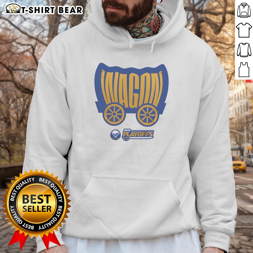 Premium Buffalo Sabres Wagon 2026 Playoffs Hoodie Premium Buffalo Sabres Wagon 2026 Playoffs Hoodie featuring team logo and vibrant colors, perfect for game day.