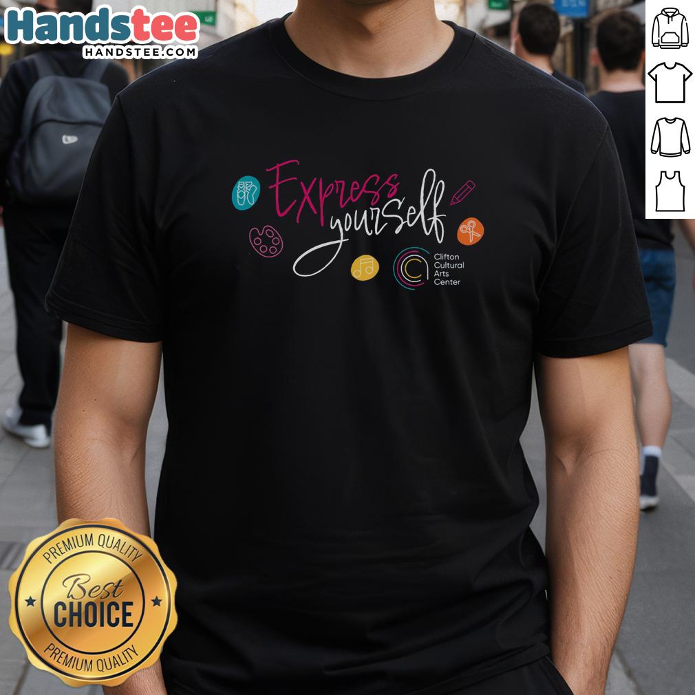 premium-clifton-cultural-arts-center-t-shirt Alt Text: Premium Clifton Cultural Arts Center T-Shirt featuring a vibrant design and soft fabric, perfect for art enthusiasts.