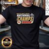 Premium Denver Pioneers 2026 NCAA Frozen Four Men's Ice Hockey National Champions Bracket T-Shirt design featuring team colors.