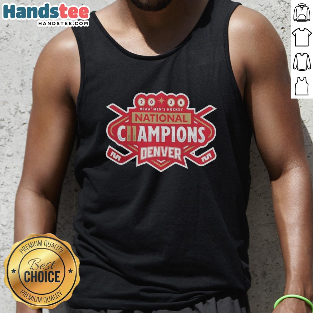 premium-denver-pioneers-2026-ncaa-frozen-four-mens-ice-hockey-national-champions-tank-top Premium Denver Pioneers 2026 NCAA Frozen Four Men's Ice Hockey National Champions tank top showcasing team pride.