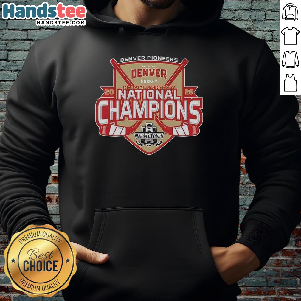 premium-denver-pioneers-2026-ncaa-ice-hockey-national-champions-hoodie Premium Denver Pioneers 2026 NCAA Ice Hockey National Champions Hoodie showcasing team colors and logo.