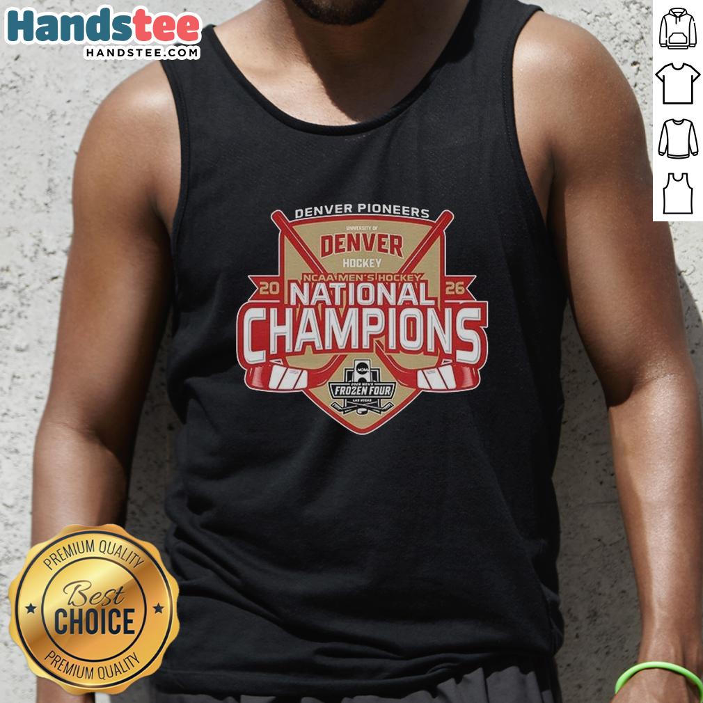 premium-denver-pioneers-2026-ncaa-ice-hockey-national-champions-tank-top Premium Denver Pioneers 2026 NCAA Ice Hockey National Champions tank top featuring vibrant team colors and logo.