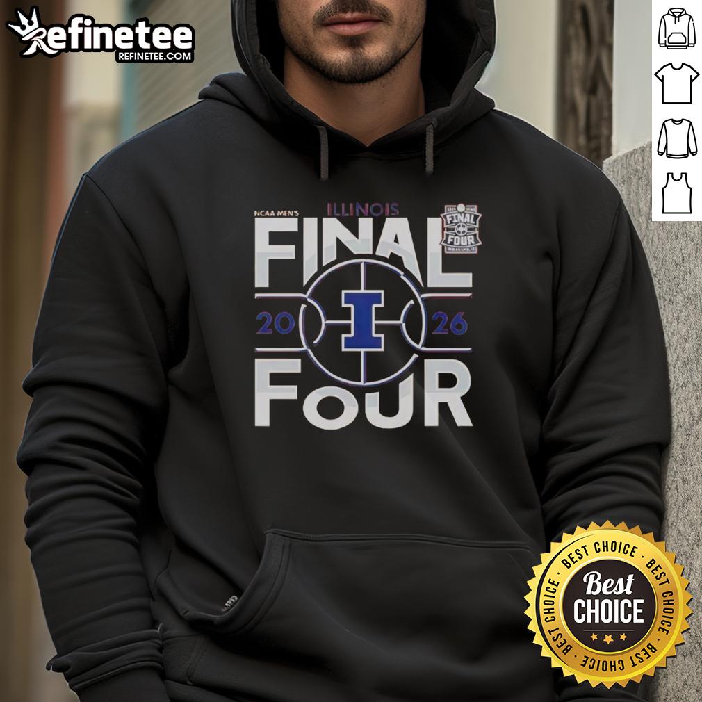 premium-illinois-illini-final-four-2026-mens-march-madness-hoodie Premium Illinois Illini Final Four 2026 Mens March Madness hoodie in vibrant orange and blue colors.