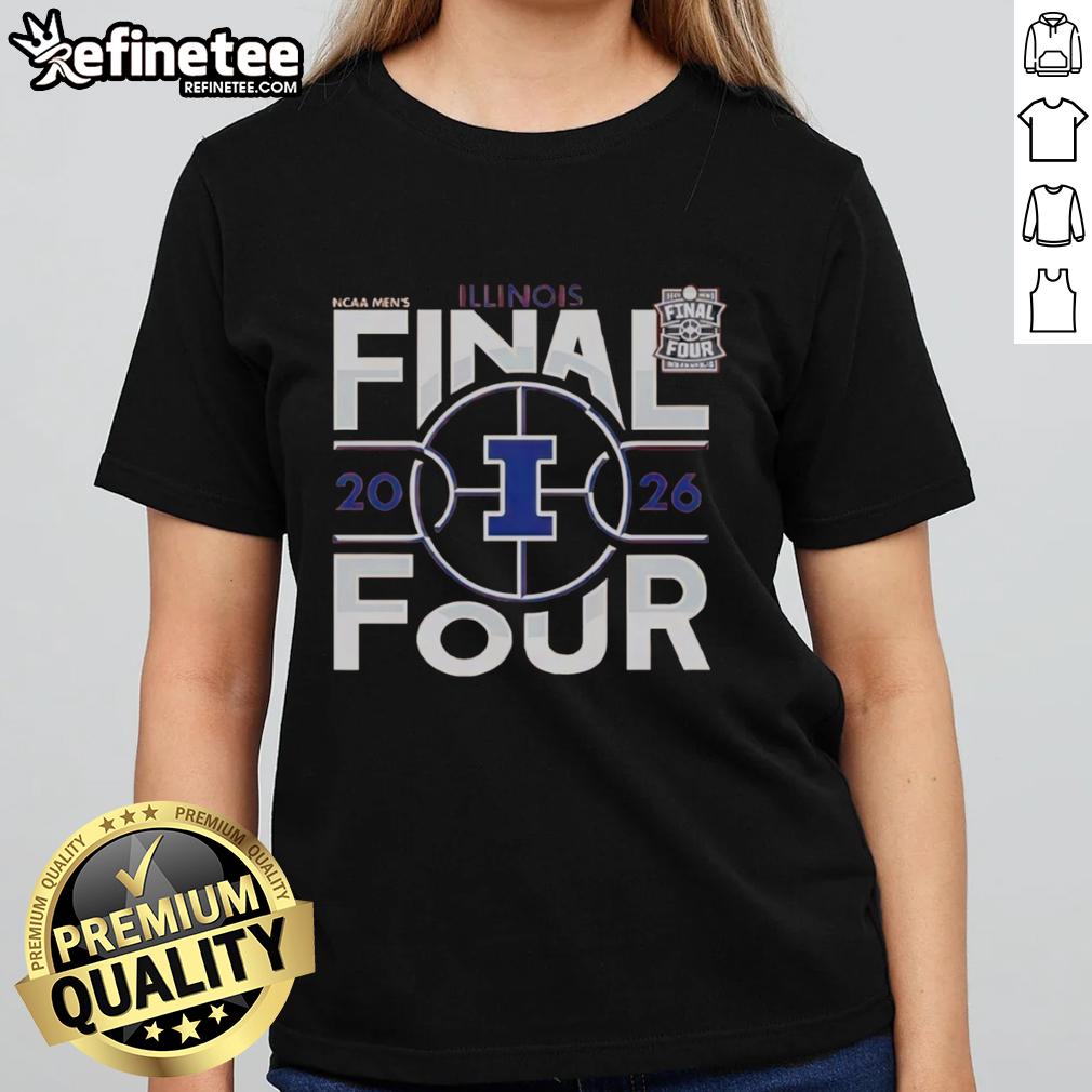 premium-illinois-illini-final-four-2026-mens-march-madness-ladies-tee Premium Illinois Illini Final Four 2026 Men's March Madness Ladies Tee in vibrant colors, perfect for fans and supporters.