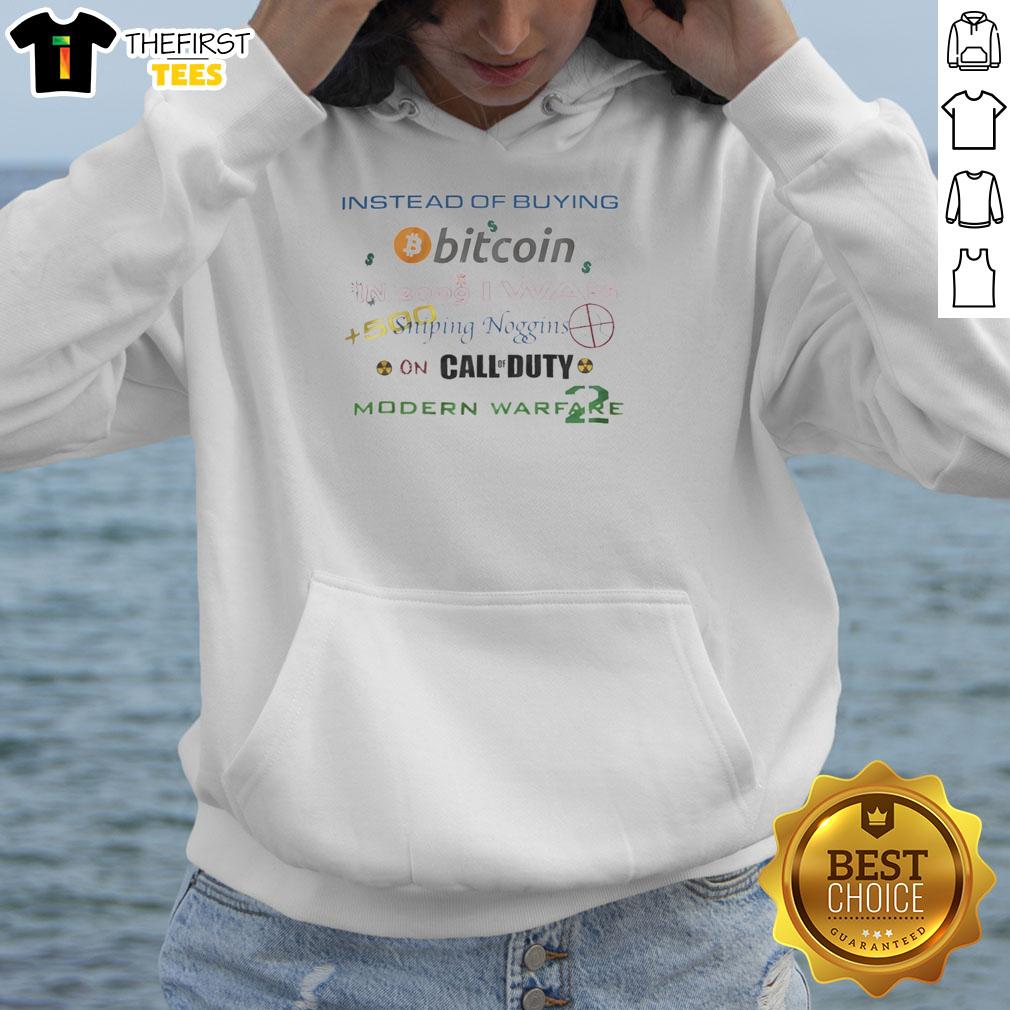 premium-instead-of-buying-bitcoin-in-2009-i-was-500-sniping-noggins-on-call-of-duty-modern-warfare-2-hoodie Premium hoodie featuring 'Instead of buying Bitcoin in 2009, I was sniping noggins on CoD: Modern Warfare 2' design.