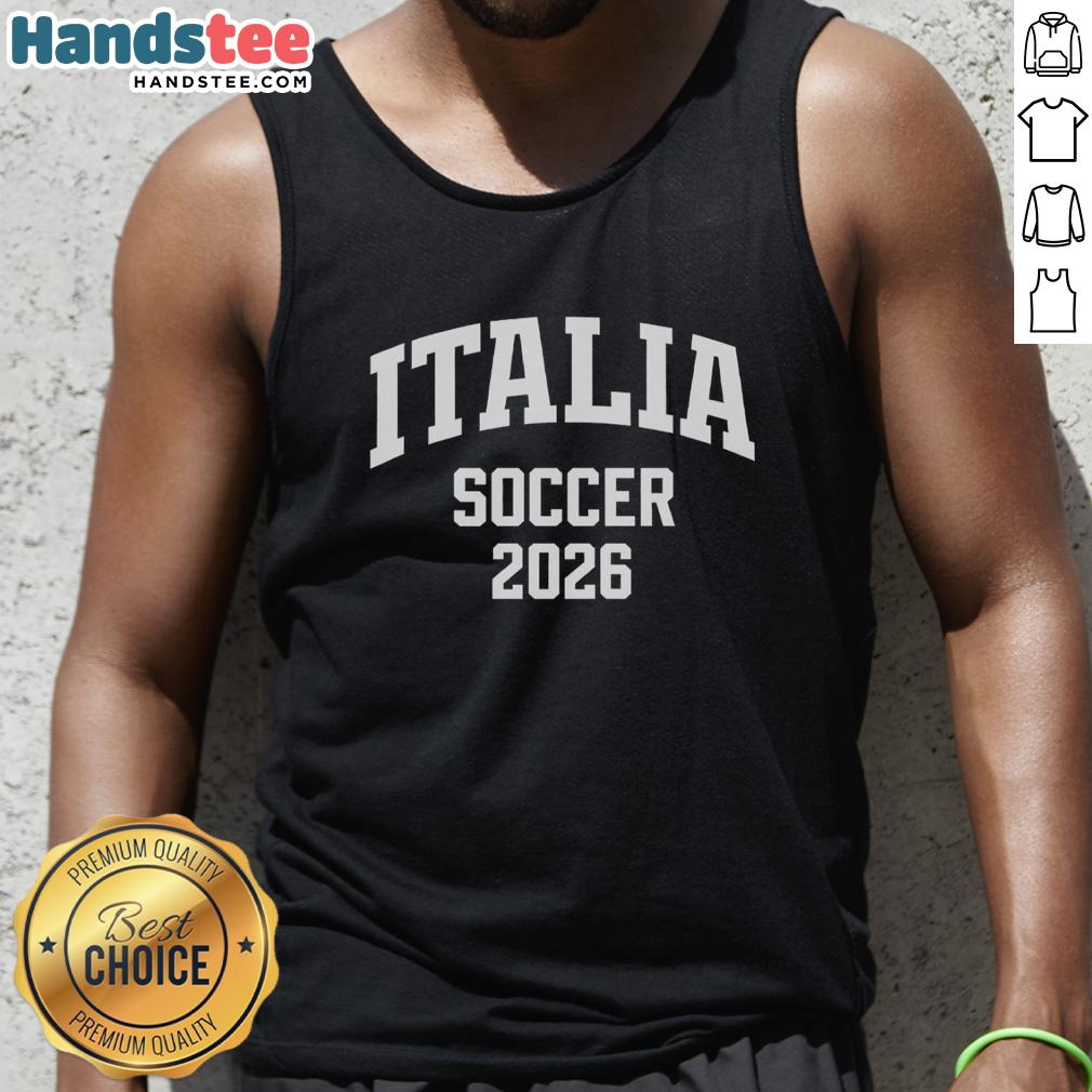 premium-italia-soccer-2026-tank-top Premium Italia Soccer 2026 tank top featuring a stylish design perfect for fans and summer sports activities.