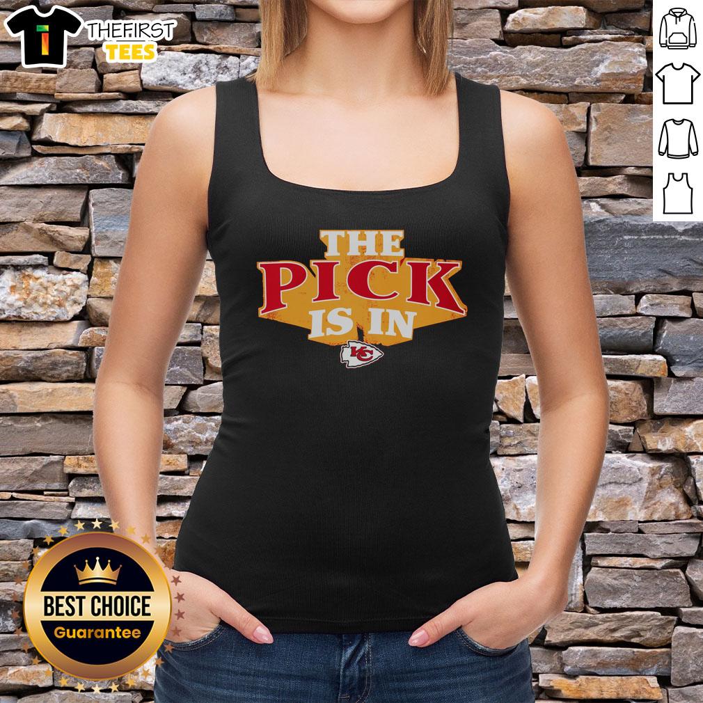 premium-kansas-city-chiefs-pick-is-in-tank-top Alt Text: Premium Kansas City Chiefs Pick Is In tank top featuring team logo and vibrant colors for fans.