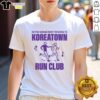 Premium Krc Wanna Run Koreantown Run Club T-Shirt featuring a stylish design for running enthusiasts.