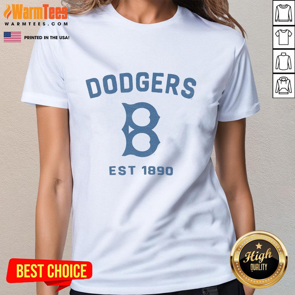 premium-los-angeles-dodgers-cooperstown-duster-ladies-tee Alt Text: Premium Los Angeles Dodgers Cooperstown Duster Ladies Tee featuring stylish design and team logo, perfect for fans.